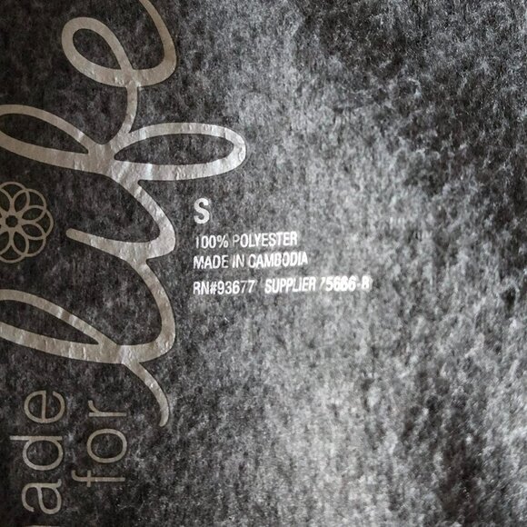 Size Small Made For Life Gray Fleece Quarter Zip Up Pullover - Picture 5 of 6